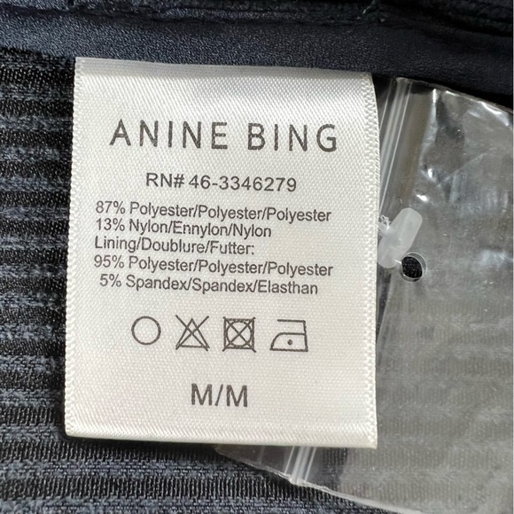 Anine Bing Jocelyn Side Slit Corduroy Trouser Pants Size Medium - Picture 13 of 16